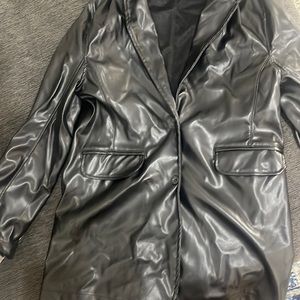 Women faux leather jacket